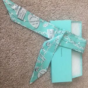 Tiffany & Co. Ribbon Silk Scarf